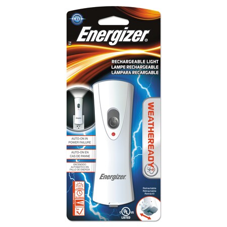 Energizer Weather Ready LED Flashlight, 1 NiMH Rechargeable Battery (Included) RCL1NM2WR